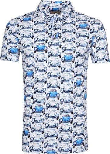 R2 Poloshirt Piquet Kever Blauw r2 kopen in de aanbieding