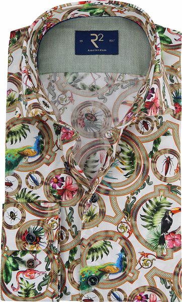 R2 Shirt Bird And Flower