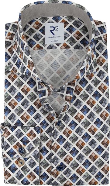 R2 Shirt Blocks Multicolour