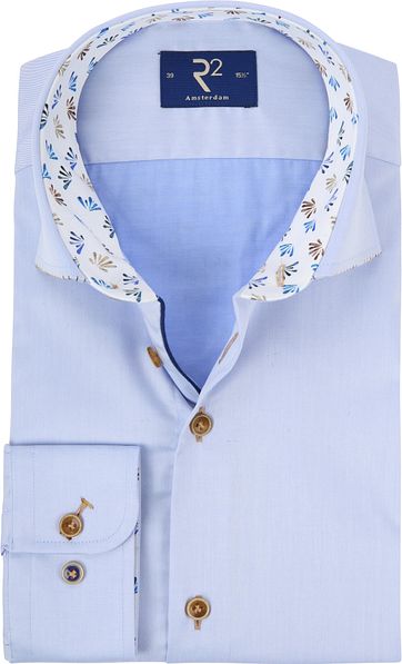 R2 Shirt Blue Fine Twill