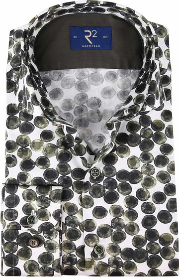 R2 Shirt Circle Dark green