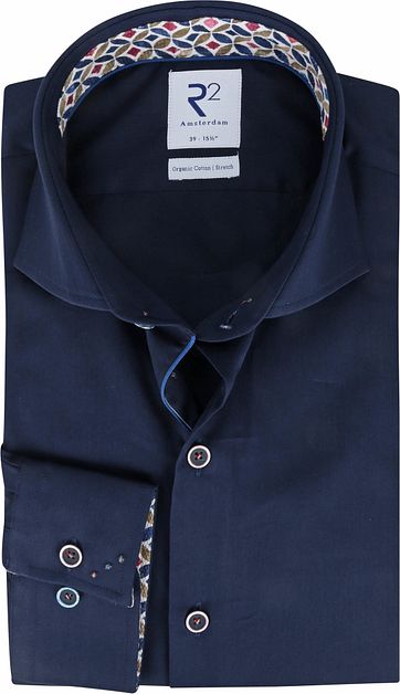 R2 Shirt Dark Blue Plain