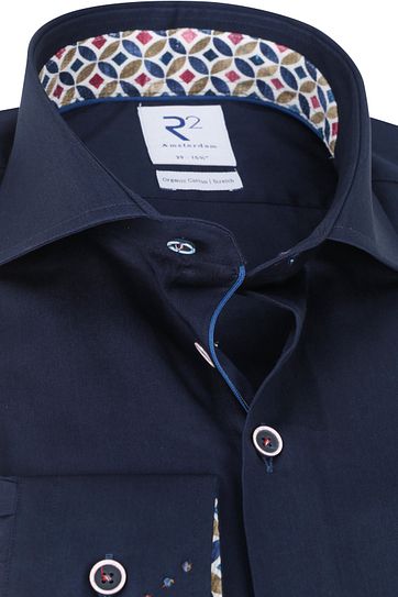 R2 Shirt Dark Blue Plain