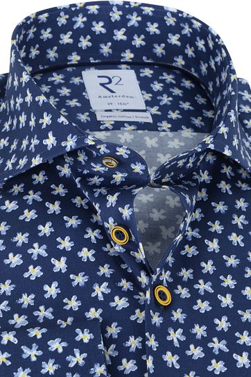 R2 Shirt Dark Blue Yellow