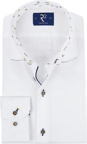 R2 Shirt Fine Twill White TF