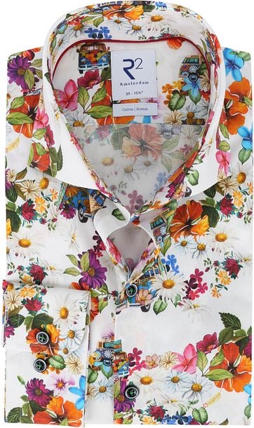 R2 Shirt Flower Power Multicolour