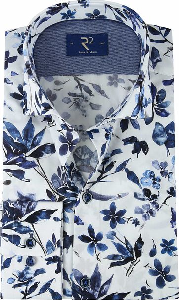 R2 Shirt Flowers WS Flowers Blue