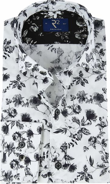 R2 Shirt Flowers WS Flowers Grey