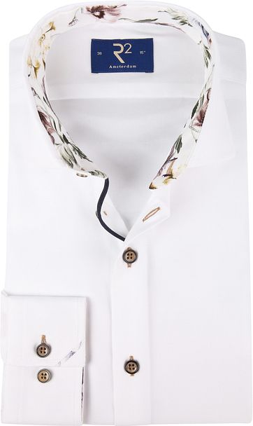 R2 Shirt Uni White Flower