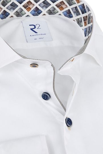 R2 Shirt White Diamond Shape