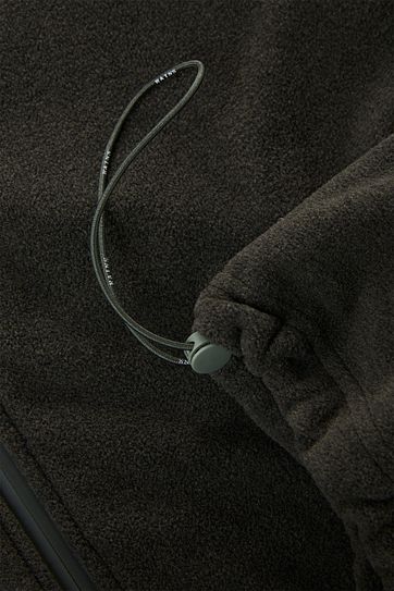 Rains Fleece Zip Cardigan Dark Green