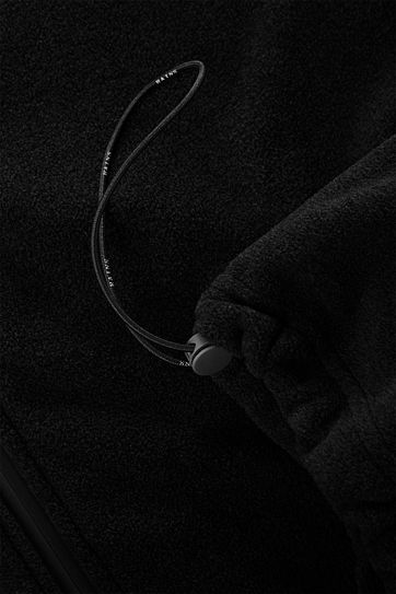 Rains Fleece Zip Jacke Schwarz