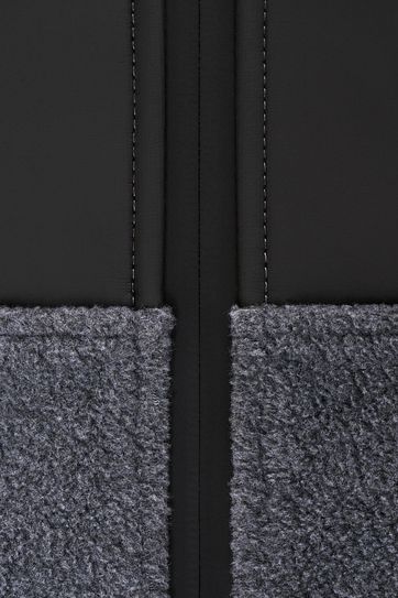 Rains Fleece Zip Vest Grijs