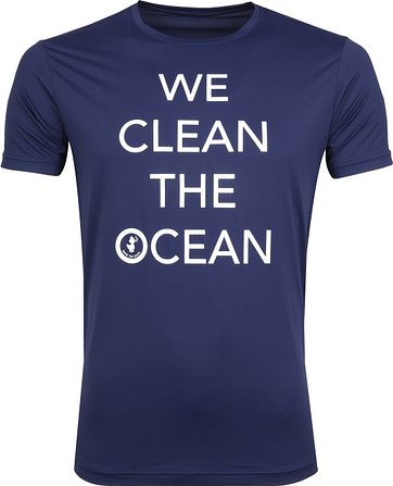 Save The Duck T-shirt Marine Stretch Text
