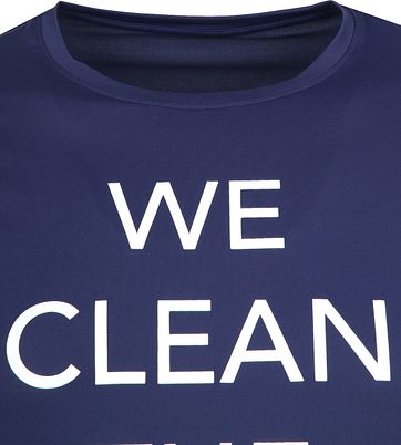 Save The Duck T-shirt Navy Stretch Text