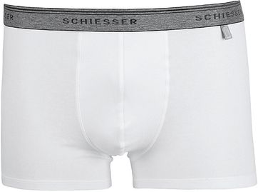 Schiesser Boxershort White Grey (1Pack)