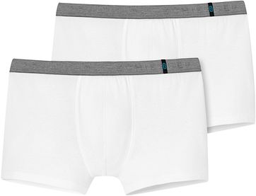 Schiesser Boxershort White Grey (2Pack)
