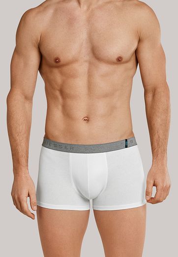 Schiesser Shorts White Grey (2Pack)