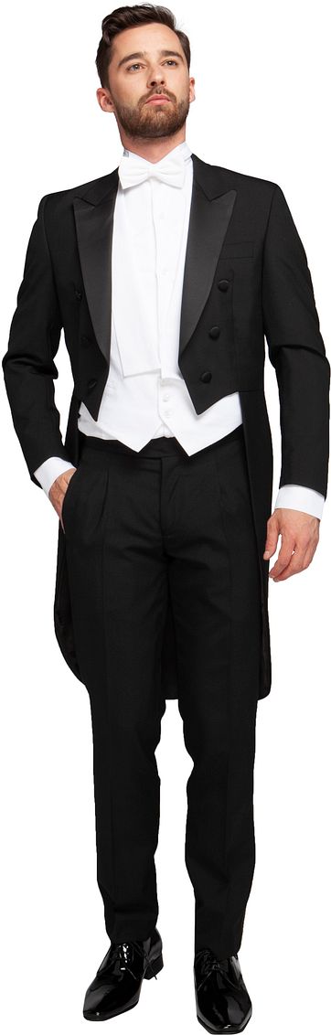Schwarzer Frack Budapest Stretch