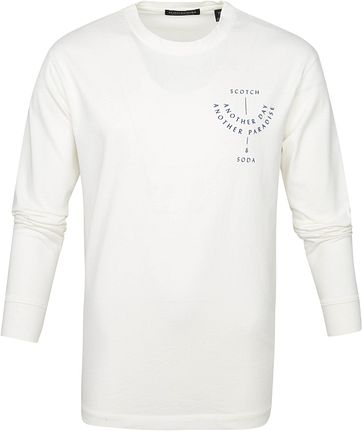 Scotch and Soda Longsleeve T-shirt Wit