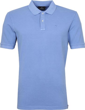 Scotch and Soda Polo Garment Dye Blauw