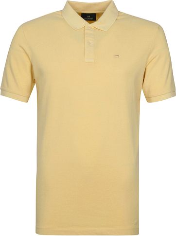 Scotch and Soda Polo Garment Dye Geel