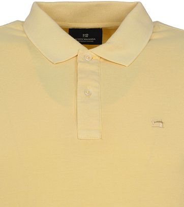 Scotch and Soda Polo Garment Dye Geel
