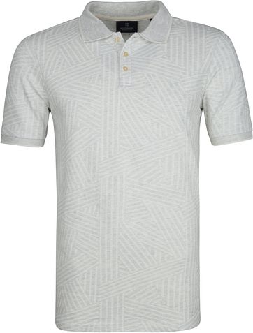 Scotch and Soda Polo Print Grijs