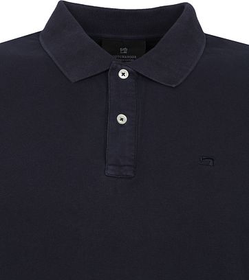 Scotch and Soda Polo Shirt Garment Dye Dark Blue