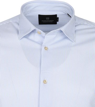 Scotch and Soda Shirt Light Blue Stripes