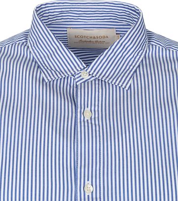 Scotch and Soda Shirt Striped Blue