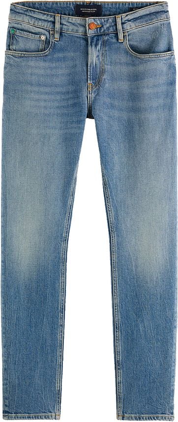 Scotch and Soda Skim Jeans Born Again Blauw