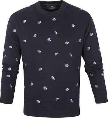 Scotch and Soda Sweater Dunkelblau Print