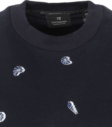 Scotch and Soda Sweater Dunkelblau Print