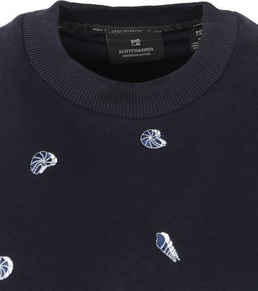 Scotch and Soda Sweater Navy Print
