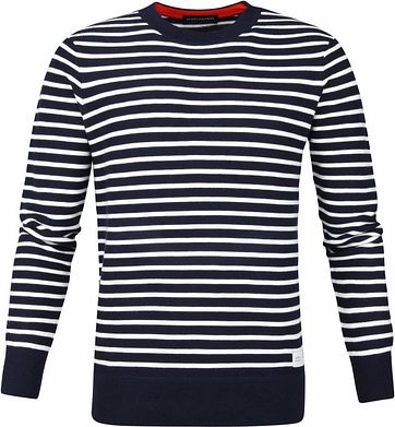 Scotch and Soda Sweater Streifen Dunkelblau