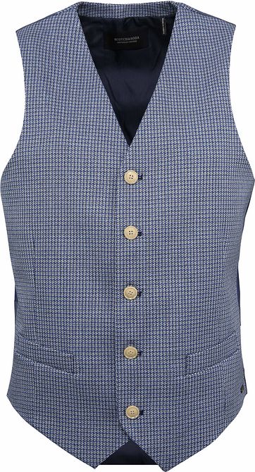 Scotch and Soda Tollegno Waistcoat Blue