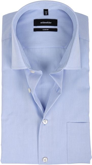Seidensticker Bügelfrei Hellblau Comfort-Fit SS