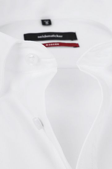 Seidensticker Hemd Kurzarm Bügelfrei Modern Uni Weiß