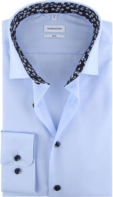 Seidensticker Hemd Slim Blau