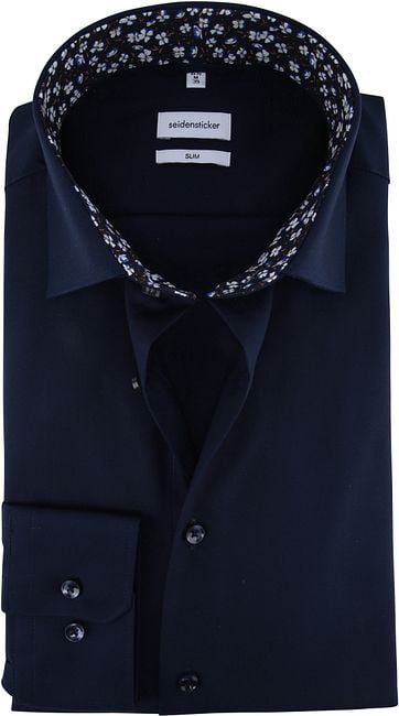 Seidensticker Hemd Slim Dunkelblau
