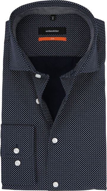 Seidensticker Marine Hemd Dessin
