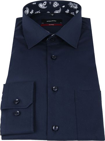 Seidensticker MF Overhemd Navy