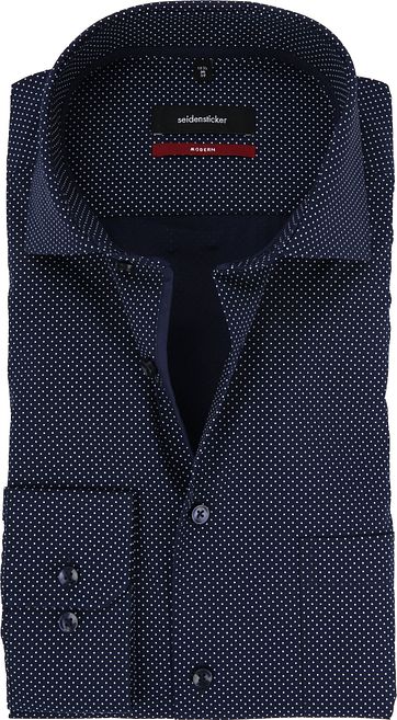 Seidensticker Modern-Fit Overhemd Navy