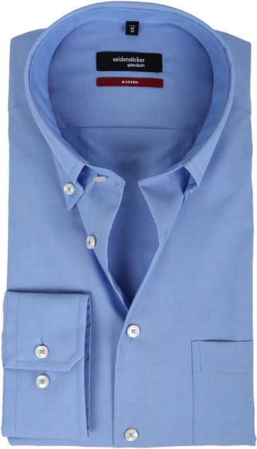 Seidensticker Non Iron Blue Modern-Fit BD