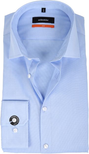 Seidensticker Non Iron Light Blue Slim-Fit S7