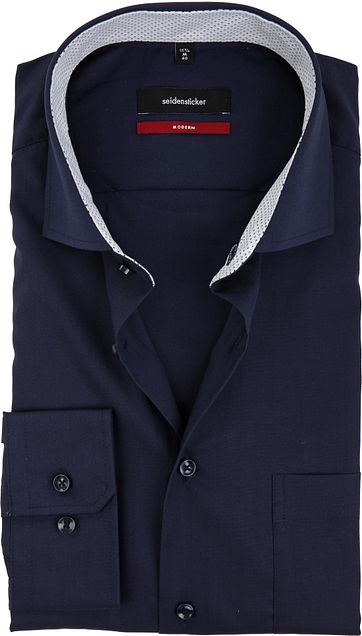 Seidensticker Overhemd Modern-Fit Navy