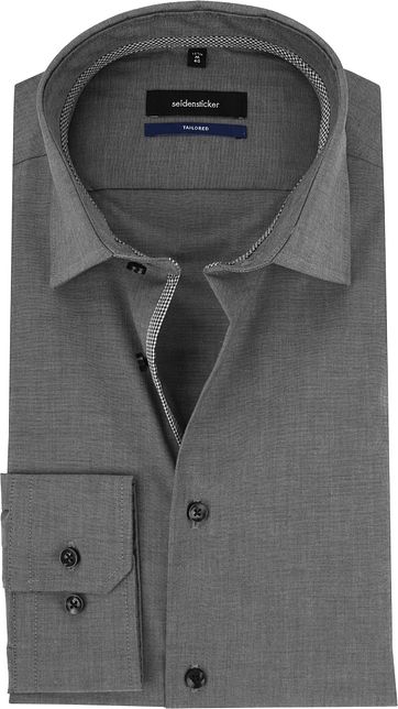 Seidensticker Overhemd Non Iron Antraciet