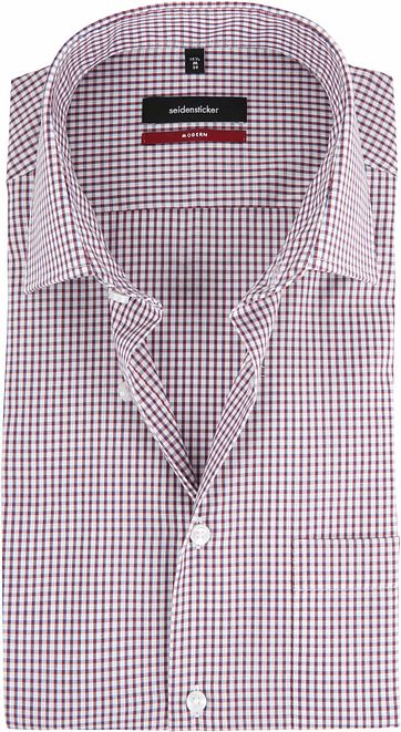 Seidensticker Overhemd Ruit Rood