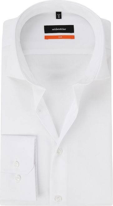 Seidensticker Overhemd Slim-Fit Wit